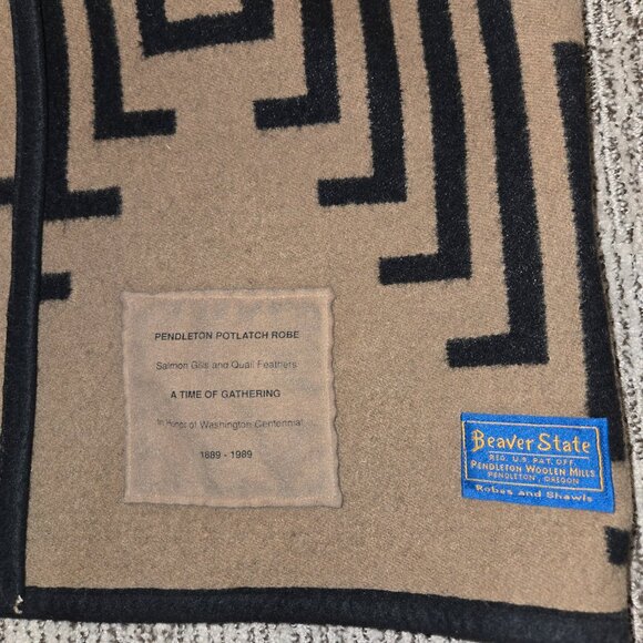 Rare Vintage Pendleton Potlatch Blanket Reversible Coat - Picture 9 of 12